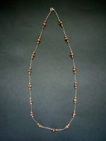 Long Batik & Metal Necklace – MN7