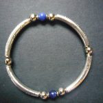 Silver Lapis Lazuli Stretch Bracelet – MB3