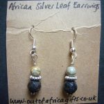 Silver Leaf Agate Earrings – ME3